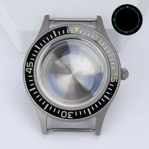 Vintage 50 FATHOS Watch Case Dive Bubble Sapphire C3 Super Luminous bezel for NH34 NH35 NH36 NH70 NH72 4R 20ATM Sandblasted 40mm