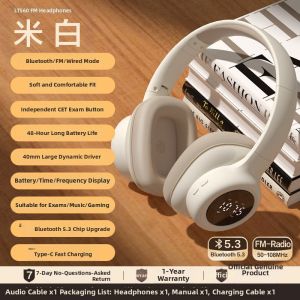 deli | Exam Special FM Radio Bluetooth Headphones