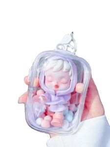 Little Doll Baby PVC Transparent Doll Bag Pendant Blind Box Pannier Bag Cosmetics Bag Doll Dust Cover Free Hanging Buckle