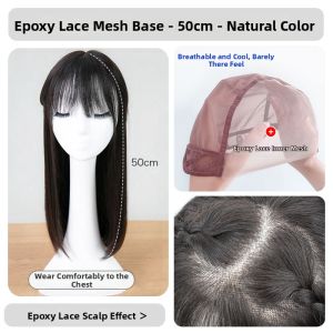 Afuluodi | Invisible Lace Front Straight Human Hair Full Wig