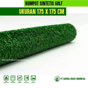 promo rumput sintetis golf ukuran 175x175 cm
