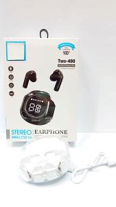 HANDSFREE BLUETOOTH TWS-400 Headset Wireless5.0 Earphone Stereo