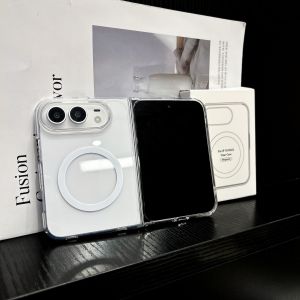 Ốp Điện Thoại iPhone Ultra Chống Sốc Trong Suốt Từ Tính Sạc Không Dây Kép Kèm Hộp Đựng