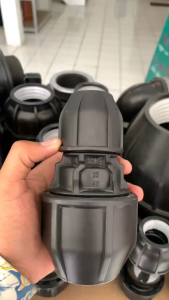 INDOSTORE Fitting PIPA HDPE Reducer Coupler 2 inch x 1 1/4 inch atau 63mm x 40 mm Over Sok