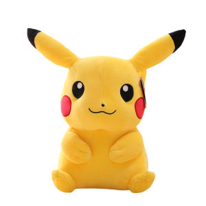 High Quality Big Size Pikachu Plush Toy Stuffed Anime Doll Pekemon Pikachu Soft Throw Pillow Plushies Home Deocr Xmas Gift