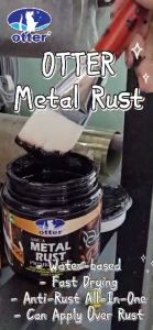 Aqua Metal Rust Primer Otter •ANTI-RUST ALL-IN-ONE •WATER-BASED •FAST DRYING •CAN APPLY OVER RUST •GOOD ADHESION 300ml/1L