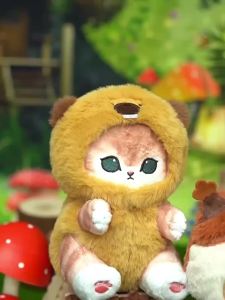 Cat Plush Keychain Pendant Soft Stuffed Doll Bag Charm Kawaii Collectible Gift