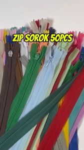 KYC 50pcs 8-24inci Zip Sorok Zip Sembunyi Zip Susuk Zip Tanam Invisible Zipper
