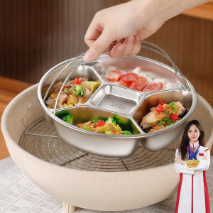 316L Stainless Steel Separated Steaming Bowl Home