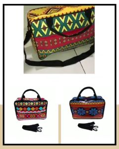 Tas Travel Bag Motif Karakter Anak/Bahan Kanvas Halus 40x16x26cm - Ringan dan Kuat, Resleting Ganda (No Brand)
