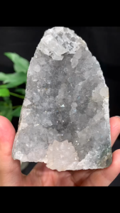 Indented Mini "Money Cave" | Green Phantom Inclusion Beneath Pure White Crystals Topped with Cubic White Calcite & a White Quartz Flower