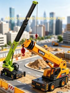 Alloy Inertia Crane Toy Vehicle