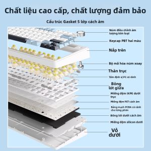 AULA | Wireless Bluetooth High Aesthetic Womens Mechanical Keyboard