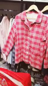 《219》 Muji Flanel Loungewear Panjang a Jepun Kapas Piyama Pasangan Wanita Kapas Tulen Set Piyama Lengan Panjang