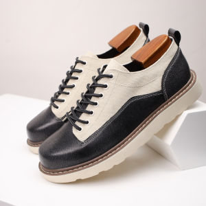 Vintage Work Leisure Leather Shoes for Men