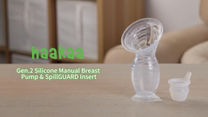 Haakaa Gen 2 Plus 150ml Silicone Manual Breast Pump + SpillGUARD Insert