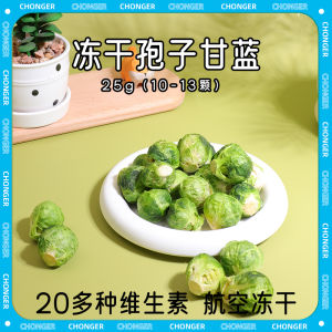 Vegetable Dog Snacks Freeze-Dried Brussels Sprouts Teddy Bichon Pet Nutrition Dog Food Companion Small and Medium-Sized Dogs Young Dog