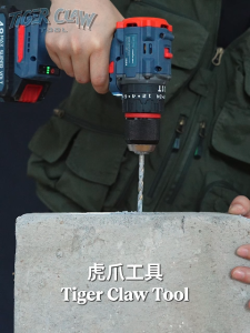 Tiger Claw Tool High Quality Cordless Drill Rechargeable Hammer Drill Drill  Screwdriver Hand Drill Mesin Impact Driver 3 in 1 impact drill Set 3 Mode 2 Speed Battery drill Brushless Drill Power Tool Set Heavy Duty Drill 10-year warranty