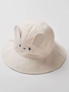 Cute Baby Girl Spring Summer Autumn Cotton Hat Breathable Thin Large Brim Sunshade Cap Casual Fishing Cap Style Infant Headwear