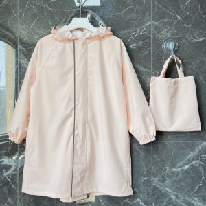 Lightweight Portable Childrens Raincoat Quick Dry Waterproof Hiking Raincoat Pure Color Elementary And Middle School Students Light Raincoat