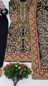 [PRE-ORDER 15 DAYS] READYMADE EMBROIDERED GEORGETTE PAKISTANI PLAZZO SUITS {ETA:2025-12-31}