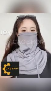 CAG SHOP Stock no. ZZZ 1pcs Mens And Womens Ice Silk Sunscreen Cap UV Protection Face Mask Design For Full Face Sun Protection