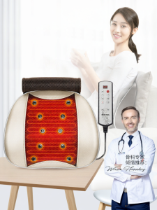 AUX | AUX Neck And Back Massager Cushion Multi-Functional Lumbar Support Neck Shoulder Massage Pillow Vibrating Therapy Heat Pad USB Powered