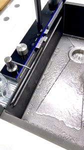 Digital Display SUS304 Stainless Steel Double Waterfall Kitchen Sink Large Single Slot Lababo Kitchen sink Complete Set With Soap Dispenser