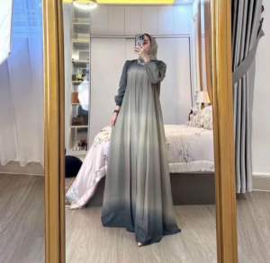 Viona Gamis Set Hijab Ceruty Elegan Mewah Gamis Wanita Muslim Premium Busui Friendly Dress Lebaran 2025