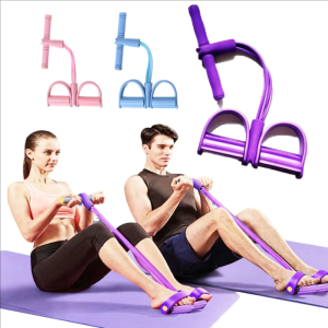 Fitness Gum 6 Tube Resistance Bands Latex Pedal Exerciser Sit-up Pull Rope Expander Elastic Bands Yoga Equipment Pilates Workout