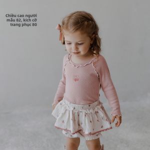 OAK FAMILY | Áo Thun Dài Tay Cổ Tròn Màu Đơn