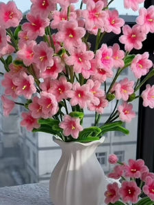 วัสดุ DIY ทำจากเส้นขนสัตว์สำหรับทำดอกไม้หัวเราะ วัสดุสำหรับงานฝีมือ เครื่องประดับตกแต่งบ้าน สินค้าที่ทำด้วยมือ ของขวัญ ดอกไม้หัวเราะ