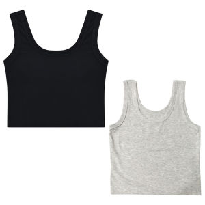 เสื้อกั๊กสั้นแขนกุดสีขาว ทรงเข้ารูป สำหรับผู้หญิง ฤดูร้อน 2025 ใหม่ ใส่ด้านนอก ป้องกันหน้าอก ใส่ด้านใน ป้องกันหน้าอก แขนสั้น