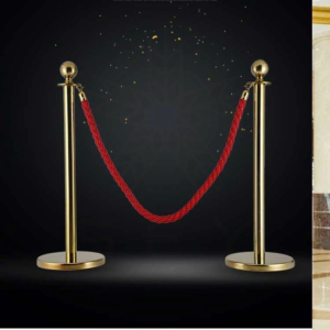 【Fast Shipment】1.5M Red flannelette Queue Barrier Stand Posts Rope Hotel Supplies Standard Stanchion Post Hotel Lobby Amenities Standard Stanchion Hotel Amenitie safety protection rowd Control Rope Barrier Displays Pole Crowd Control Barrier