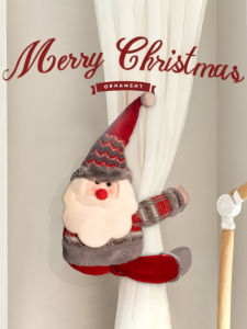 BEAUTY IN THE LIGHT | Santa Snowman Christmas Curtain Hook Ornaments