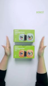 Robot RS180 Speaker Multi Media USB Speaker RGB 4W Super Bass - Orange