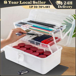 2/3 Layers Large Capacity Storage Box Foldable Multifunctional Plastic Portable Makeup Hairpin Organizer Nail Art Jewelry Box