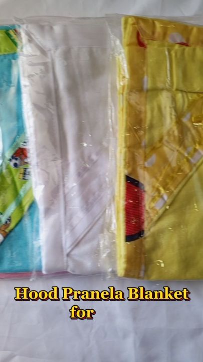 Pranela Hooded Baby Receiving Blanket for Newborn Baby Girl
