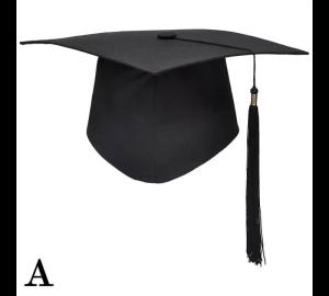 Graduation Gown Set Adult University Academic Dress Woven Doctoral Master Robe Cap Hood For College Graduation Ceremony Wear