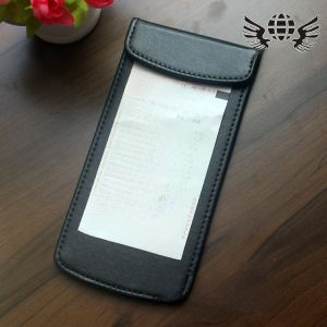 Leather Menu Clip for Western Restaurant Magnetic Handwritten Order Clip Bill Receipt Note Holder Square PVC Material Business Supplies