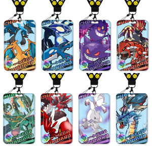 Pokemon Card Holder Lanyard Student ID Card Bus Pass Water Card Work ID Badge Keychain Strap Neck Lanyard Campus Card