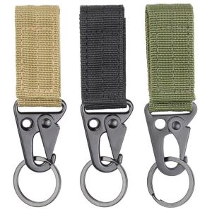 Tactical Multicam Eagle Beak Buckle Keychain Carabiner Quick Access Key Ring Molle Travel Backpack Keychains Tool Keyring