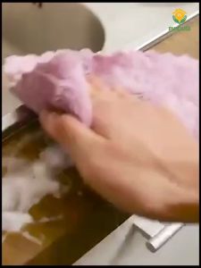 Khăn Lau Bếp 25cm x 25cm Đa Năng 2 Mặt Lông Siêu Mềm Siêu Thấm