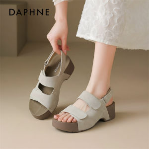 Daphne | Thick Sole Slip On Sandals For Dress Pairing Open Toe