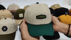 Topi Unisex Pria Wanita Terbaru Capsual Topi Kombinasi Dua Warna