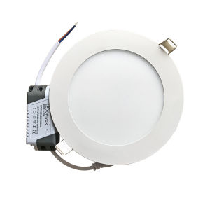 Ultra-Thin Aluminum Material Embedded LED Panel Light 3W4W6W9W12W15W18W round Flat Cylinder Light for Office And Living Room