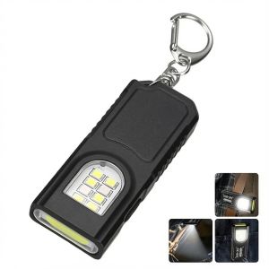 ESMARTER | Đèn Pin Móc Khóa Đa Năng Sạc USB Với Đèn Làm Việc COB Đèn Mini Bỏ Túi Dùng Cho Cắm Trại Và Đi Bộ