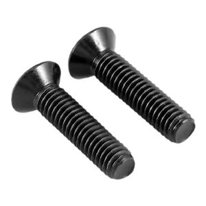 POWER&STRONG | Black Zinc Plated Flat Head Cross Recessed Screws