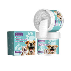 YEGBONG Pet Tooth Cleaning Finger Holder Clean Teeth Dog Brushing Teeth Toothbrush Clean Breath Cat Mouth Cleaning Wipes Pet Products Pet cleaning products Disposable finger toothbrush Pet teeth cleaning finger covers wet wipes Dog and cat oral cleaning