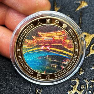 Bộ Đồng Xu Lưu Niệm Thủ Công Bằng Kim Loại Sòng Thành Trung Quốc Mới Đồ Trang Trí Nhà Theo Phong Cách Dân Tộc Phòng Khách